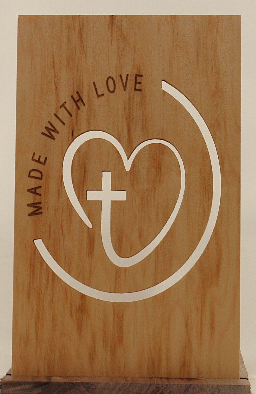 Insert for Lantern - Made with Love