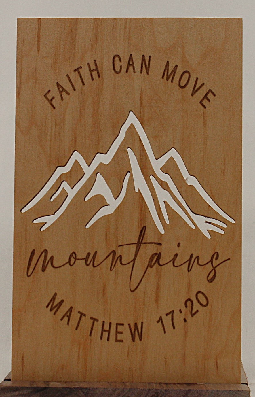 Insert for Lantern - Faith mountain