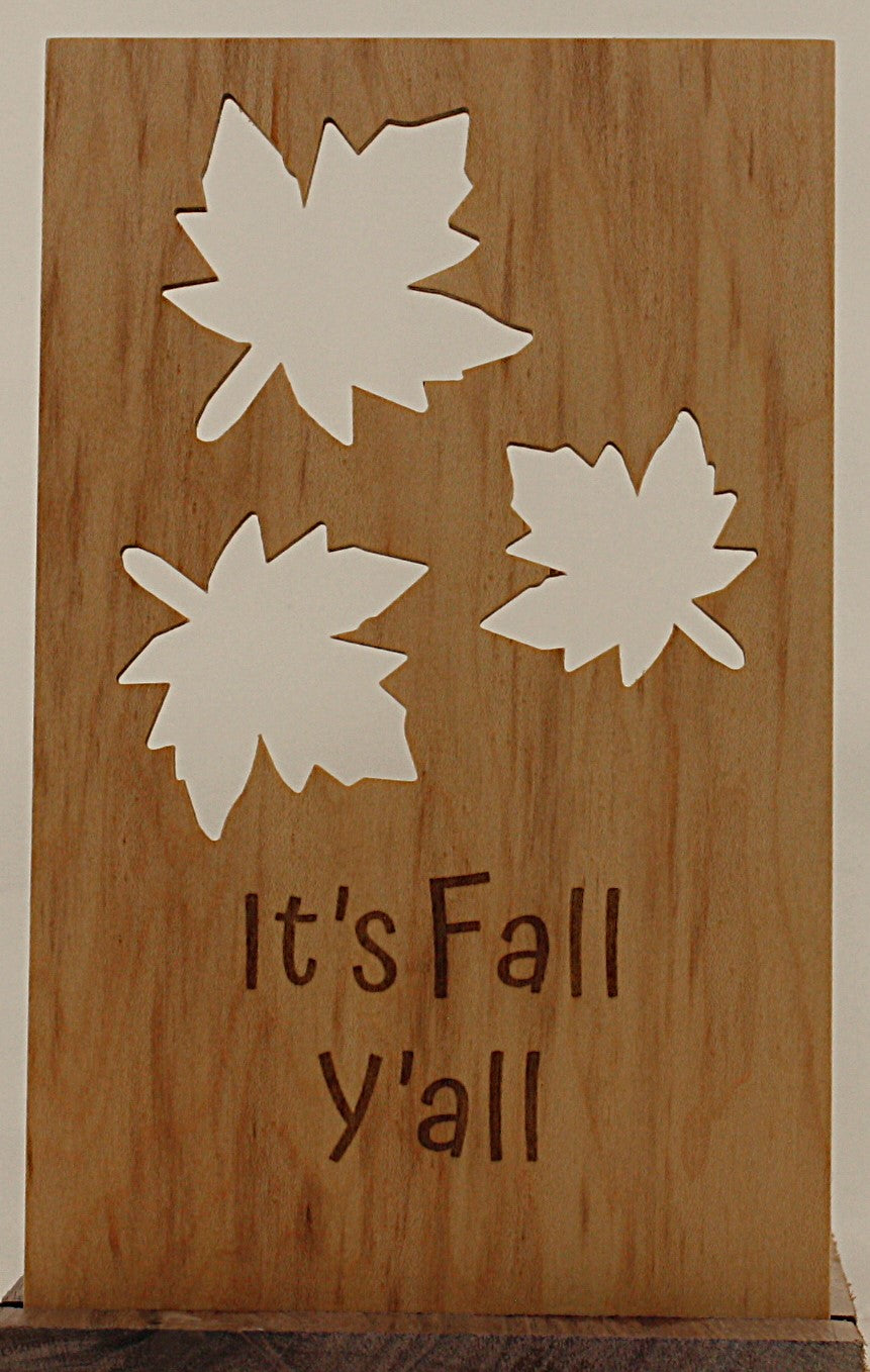Insert for Lantern - It's Fall