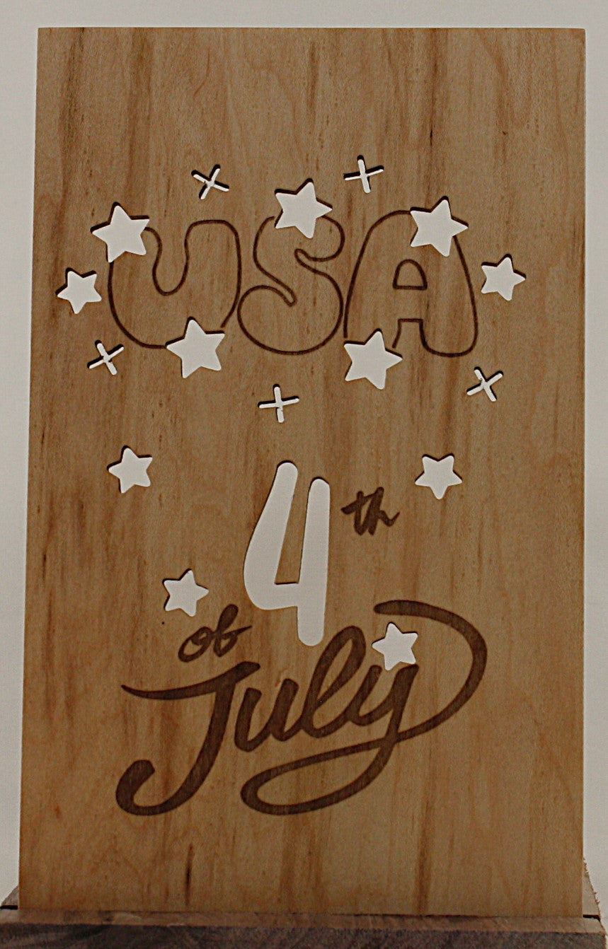 Insert for Lantern - 4th of July USA