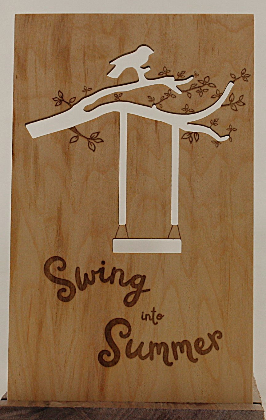 Insert for Lantern - Swing into Summer